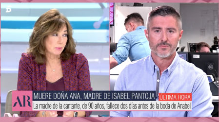 Ana Rosa interrumpe el programa para dar la noticia de la muerte de Doña Ana