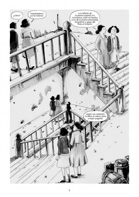 El primer día en que Mari Luz entra en la fábrica tabaquera