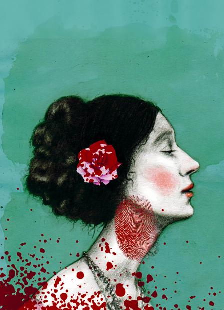 Esta ilustración de la portada corresponde al relato 'La cita', que fue el último que leyó Ferrándiz, pero que cuando lo hizo vio claro que de ahí podría salir el dibujo para la cubierta del libro