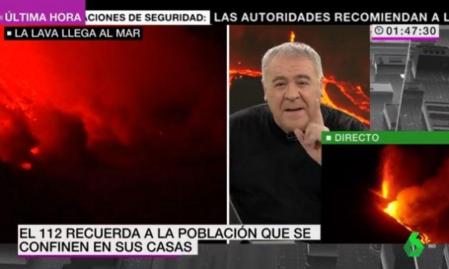 Antonio García Ferreras en el especial sobre La Palma