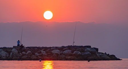 Amanecer en Fuengirola.