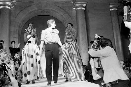 Designer Carolina Herrera on the runway at the end of show.