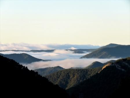 Vistas de otoño desde el Coll de Jou.