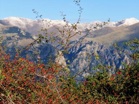 Vistas de otoño desde el Coll de Jou.