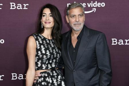 Amal y George Clooney, en la presentación