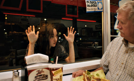 Mona Lisa and the blood moon