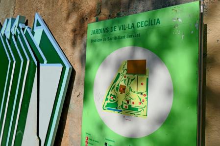 'Ofelia ahogada', en los jardines de Villa Cecilia de Barcelona.