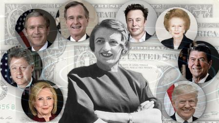 La inspiración de Ayn Rand, en el centro, ha inspirado a un buen número de políticas y políticos 