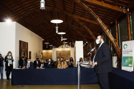 El alcalde de Mataró, David Bote, dio la bienvenida a los alcaldes de Arc Metropolità