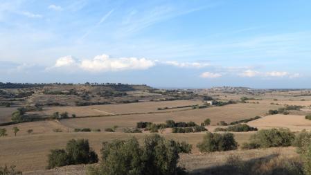 Paisaje de secano en La Figuerosa.