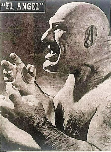 Maurice Tillet, presentado en la prensa de Barcelona en 1948