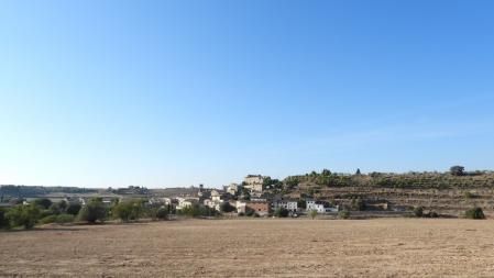 Paisaje de secano en Claravalls.