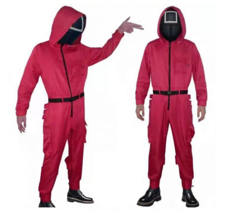 Disfraz y máscara de 'El juego de calamar'