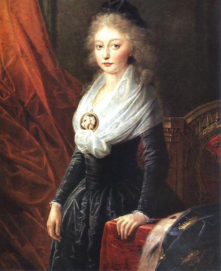 Retrato de María Teresa, por Heinrich Friedrich Füger (después de 1795).