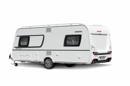 El interior de la renovada caravana Dethleffs Nomad ofrece un gran nivel de comodidad y confort