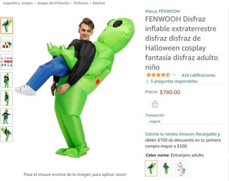 El disfraz se puede encontrar en diferentes plataformas