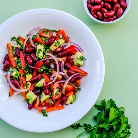 Ensalada de alubias rojas