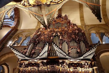 Interior de la Catedral de Santiago de Compostela.