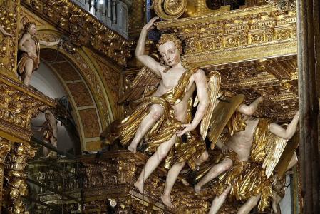 Interior de la Catedral de Santiago de Compostela.