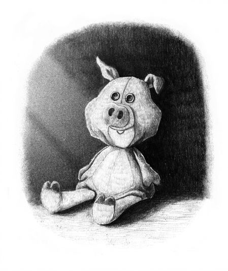 Ilustración de Jim Field para 'El cerdito de Navidad' de J.K. Rowling
