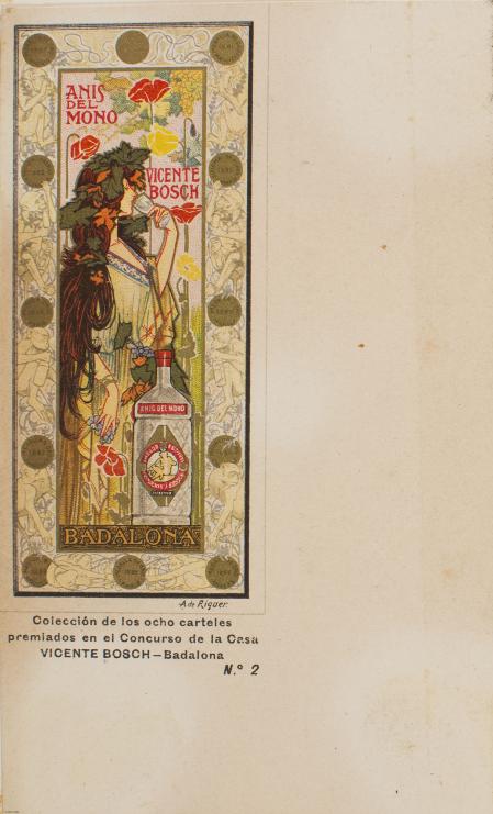 El cartel que Alexandre de Riquer presentó en el certamen