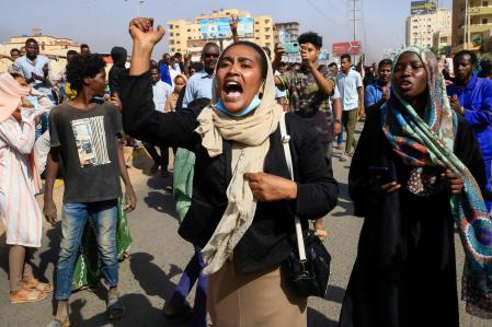 Protestas en Sudán en paralelo a la destitución de Bashir