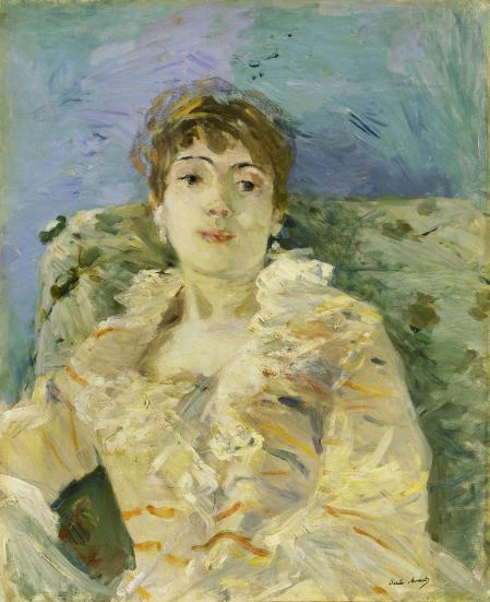'Jeune Femme au Divan', circa 1885. Óleo sobre tela de Berthe Morisot l-Bouverie through the Friends of the Tate Gallery 1968 Photo: © Tate