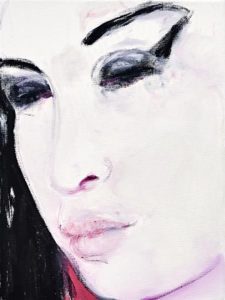 Amy – Pink, 2011, óleo sobre tela de la artista sudafricana Marlene Dumas