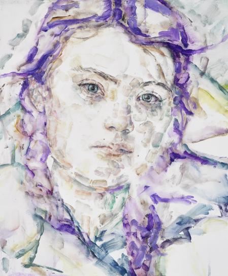 'Greta', óleo sobre tela de 2019 de Elizabeth Peyton