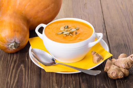 Crema de calabaza y jengibre