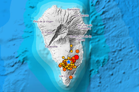 Actividad sísmica de La Palma en las últimas horas