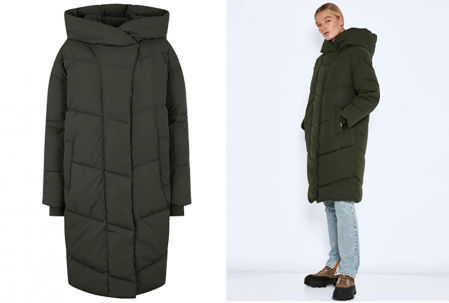 Chaqueta acolchada larga Noisy May