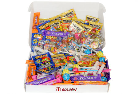 Pack de golosinas en sobres pequeños