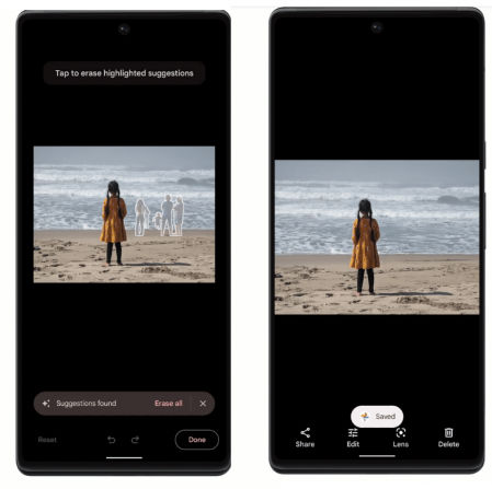 Borrador mágico de Google Fotos