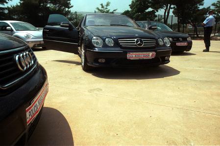 Coches decomisados por la policía
