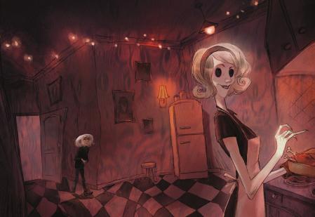 Ilustración de Aurélie Neyret para la nueva versión de 'Coraline' de Neil Gaiman