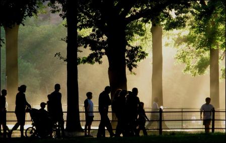 La vida fluye en Nueva York.