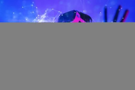 Tecnología del mundo cibernético digital Metaverso