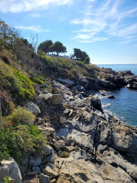 Roquedal costero de granodiorita de Roses.