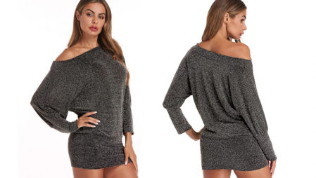 Vestido de fiesta con lentejuelas Auxo