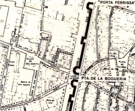 Plano del Llano de la Boqueria.