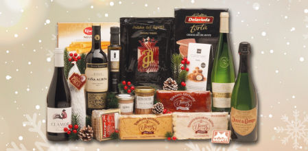 Consulta cómo conseguir un magnífico lote de Navidad de Cestas Martí, valorado en 115€, totalmente gratis