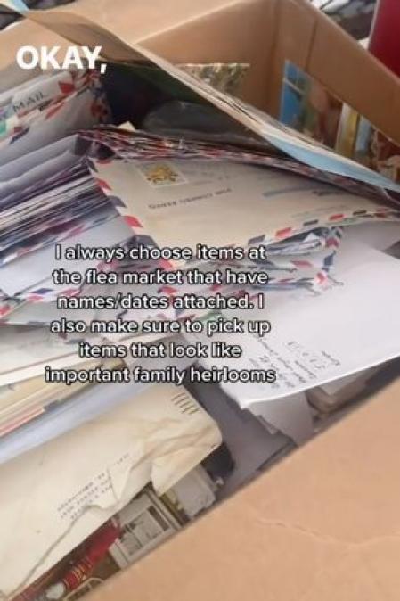 Esta era la primera vez que Chelsey buscaba los propietarios de una carta de menos de 100 años