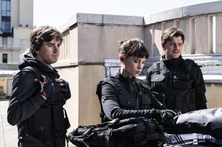 Azotea de edificio Zurich en Madrid durante el  rodaje de 'Way Down'