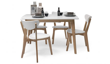 Conjunto de comedor con mesa extensible Homely