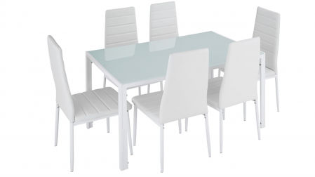 Juego de mesa para seis TecTake