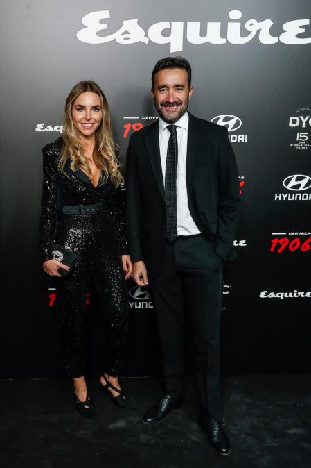 Juanma Castaño,Helena Condis at photocall for Esquire Men of Year 2021 awards in Madrid on Wednesday, 10 November 2021.