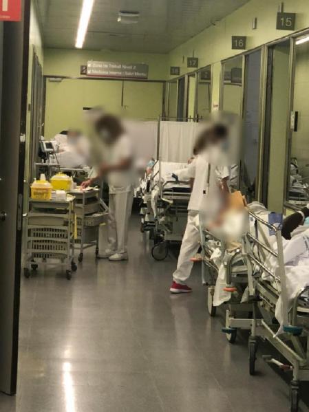 El servicio de Urgencias del Hospital de Mataró, saturado