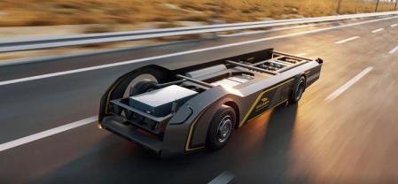 La plataforma modular tipo monopatín de Gaussin permite el desarrollo de distintas versiones: tractor, reparto y distribución, construcción, autónomo y competición