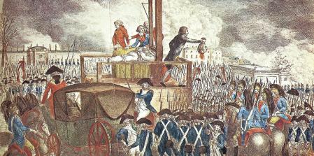 Ejecución de Luis XVI, en el Museo Carnavalet de París.